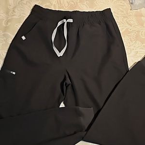 Figs Black Zamora Highwaisted joggers, size M